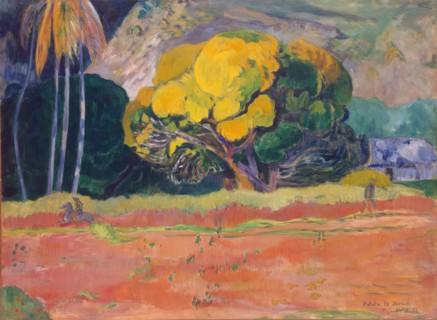 Fatata Te Moua, (At the Foot of a Mountain), 1892. Creator: Paul Gauguin.