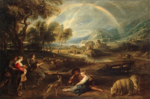 Landscape with a Rainbow, 1632. Creator: Peter Paul Rubens.