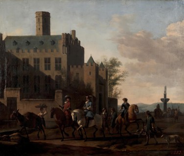 Leaving for the Hunt, 1660. Creator: Gerrit Berckheyde.