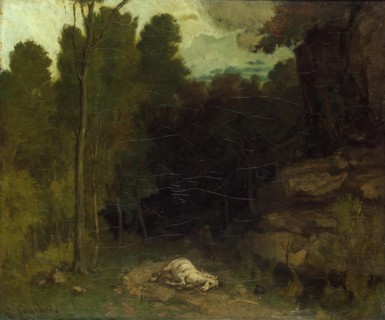 Landscape with a Dead Horse, 1858. Creator: Gustave Courbet.