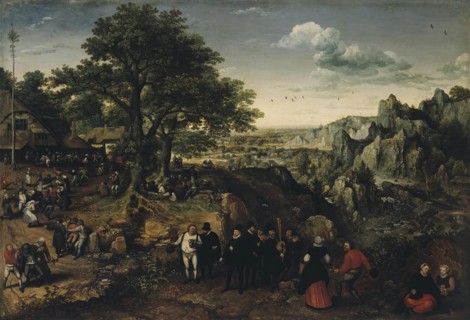 Landscape with a Rural Festival, 1590. Creator: Lucas van Valckenborch.