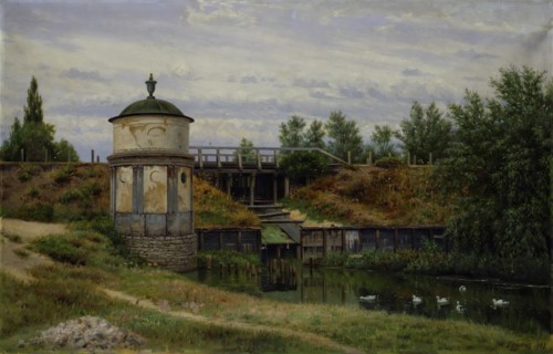 The Mill in the Davydov's Estate, 1908. Creator: Narkiz Nikolaevich Bunin.