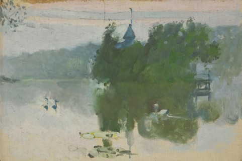 Landscape. Sketch, 1950. Creator: Stepan Yaremich.