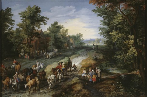 Road in the Environs of a City, 1611. Creator: Jan Brueghel the Elder.