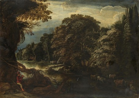 Forest, 1650. Creator: Follower of Adam Elsheimer.