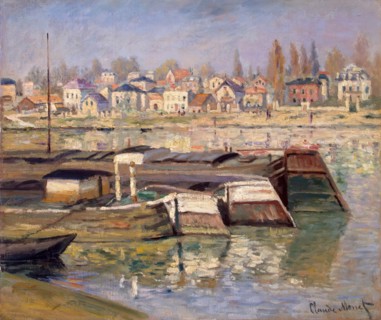 Landscape. Seine at Asnieres, 1873. Creator: Claude Monet.
