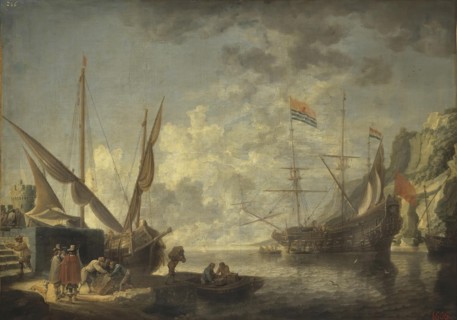Sea Harbour, 1650. Creator: David Teniers II.