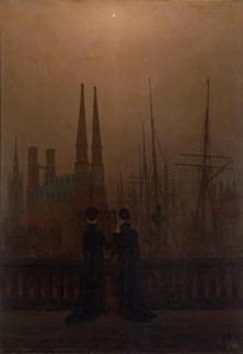 Night in a Harbour, 1818. Creator: Caspar David Friedrich.