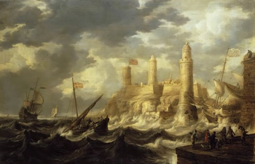 Fortified Harbour, 1646. Creator: Bonaventura Peeters I.