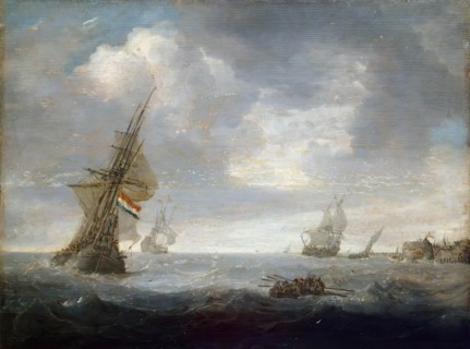 Seascape, 1630. Creator: Jan Porcellis.