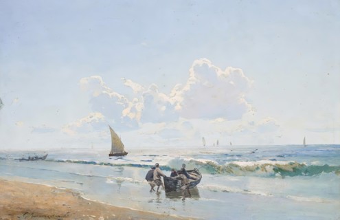 Sea Tide, 1898. Creator: Serhii Vasylkivsky.