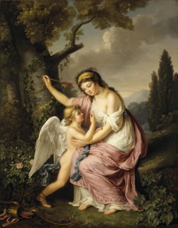 Woman and Cupid, 1792. Creator: Marie Victoire Lemoine.
