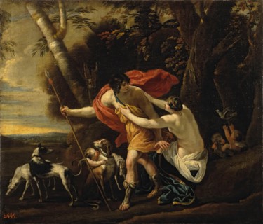 Venus and Adonis, 1638. Creator: Workshop of Simon Vouet.