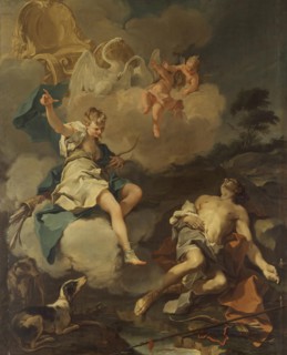 Diana and Endymion, 1723. Creator: Giovanni Battista Pittoni the Younger.