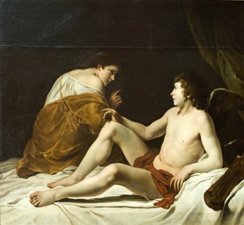 Cupid and Psyche, 1610. Creator: Orazio Gentileschi.