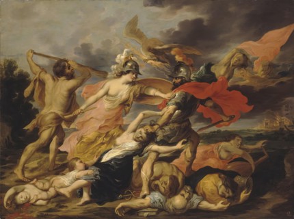 Hercules and Minerva Expelling Mars, 1640. Creator: Victor Wolfvoet.