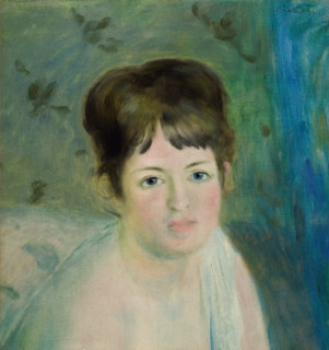 Head of a Woman, 1876. Creator: Pierre-Auguste Renoir.