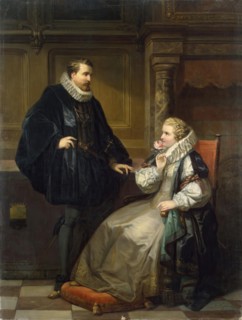 Lady and Gentleman, 1857. Creator: Corneille Jean Antoine Seghers.