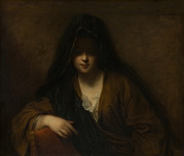 Young Lady with a Veil on Her Head, 1699. Creator: Jean-Baptiste Santerre.