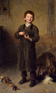First Earnings, 1878. Creator: Ludwig Knaus.