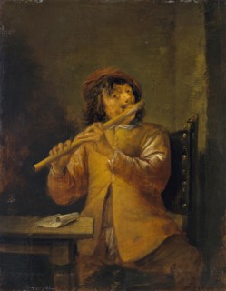 Flautist, 1630. Creator: David Teniers II.