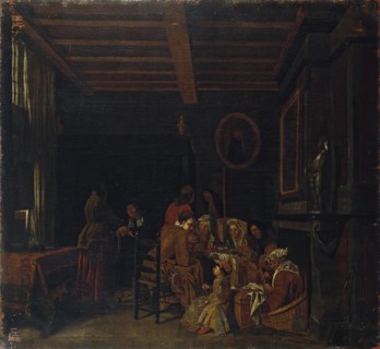 Genre Scene, (Breakfast), 1712. Creator: Jan Josef Horemans I.