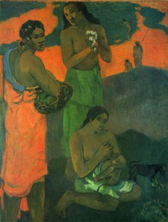 Women on the Seashore (Motherhood), 1899. Creator: Paul Gauguin.