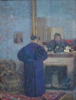 Madame Vuillard by the Fireplace, 1895. Creator: Edouard Vuillard.