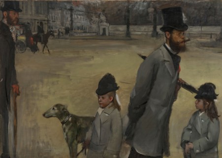 Place de la Concorde, 1875. Creator: Edgar Degas.