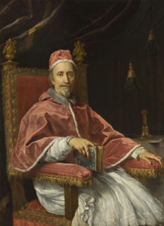 Portrait of Pope Clement IX (1600-1669), 1669. Creator: Carlo Maratti.