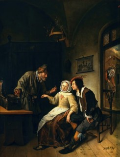 Choice between richness and youth, 1663. Creator: Jan Steen.
