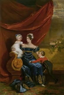 Portrait of Grand Duchess Alexandra Fiodorovna with Children, 1826. Creator: George Dawe.