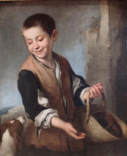 Boy with a dog, 1655. Creator: Bartolomé Esteban Murillo.
