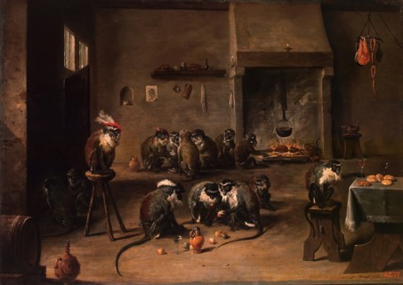 Monkeys in the Kitchen, 1645. Creator: David Teniers II.