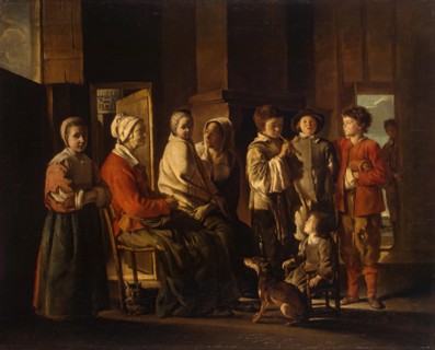 Visit to Grandmother, 1645. Creator: Louis Le Nain.