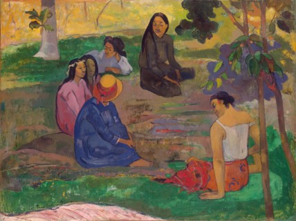 Conversation, (Les Parau Parau), 1891. Creator: Paul Gauguin.