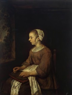 The Seamstress, 1671. Creator: Philip Koninck.