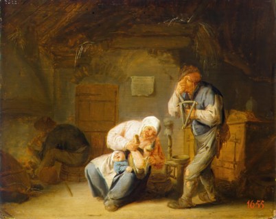Sense of Smell, 1635. Creator: Adriaen van Ostade.