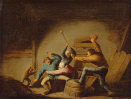 Brawl, 1637. Creator: Adriaen van Ostade.