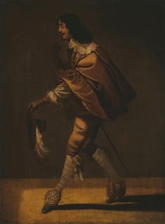 Cavalier Greeting a Lady, (Cavalier with a Hat), 1659. Creator: Jacob Fransz van der Merck.