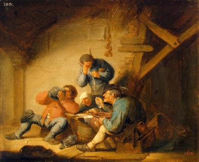 Sense of Taste, 1635. Creator: Adriaen van Ostade.