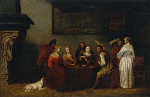 Card Players, 1650. Creator: Christoffel Jacobsz van der Laemen.