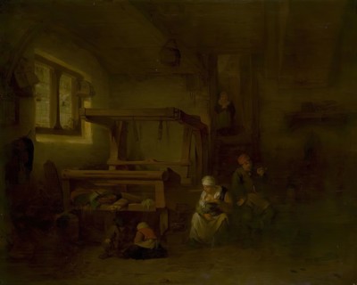 Weaver's Family, 1654. Creator: Cornelis Bega.