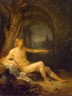 Soldier Bather, 1665. Creator: Gerrit Dou.
