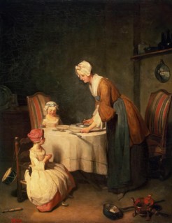 Saying Grace, 1744. Creator: Jean-Simeon Chardin.