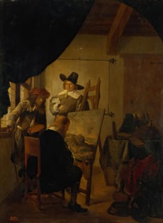 Visit to a Studio, 1659. Creator: Job Adriaensz Berckheyde.