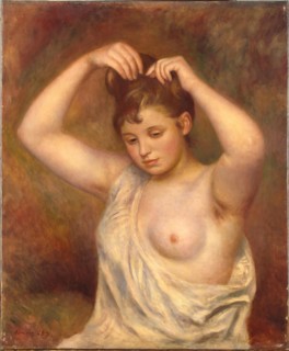 Woman Arranging her Hair, 1887. Creator: Pierre-Auguste Renoir.