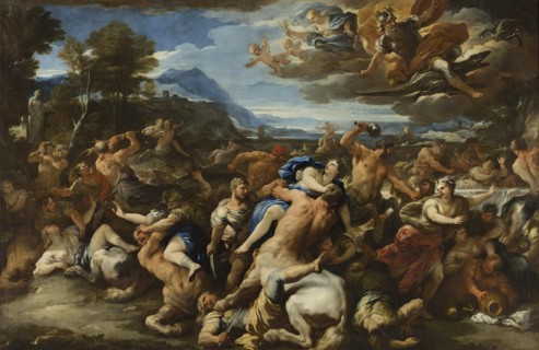 Battle Between the Lapiths and Centaurs, 1684. Creator: Luca Giordano.