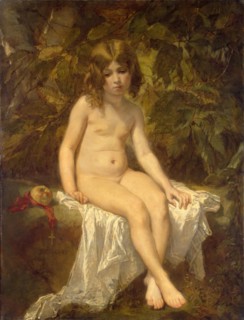 Little Bather, 1849. Creator: Thomas Couture.
