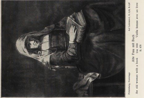 An Old Woman with a Book, 1658. Creator: Rembrandt Harmensz van Rijn.